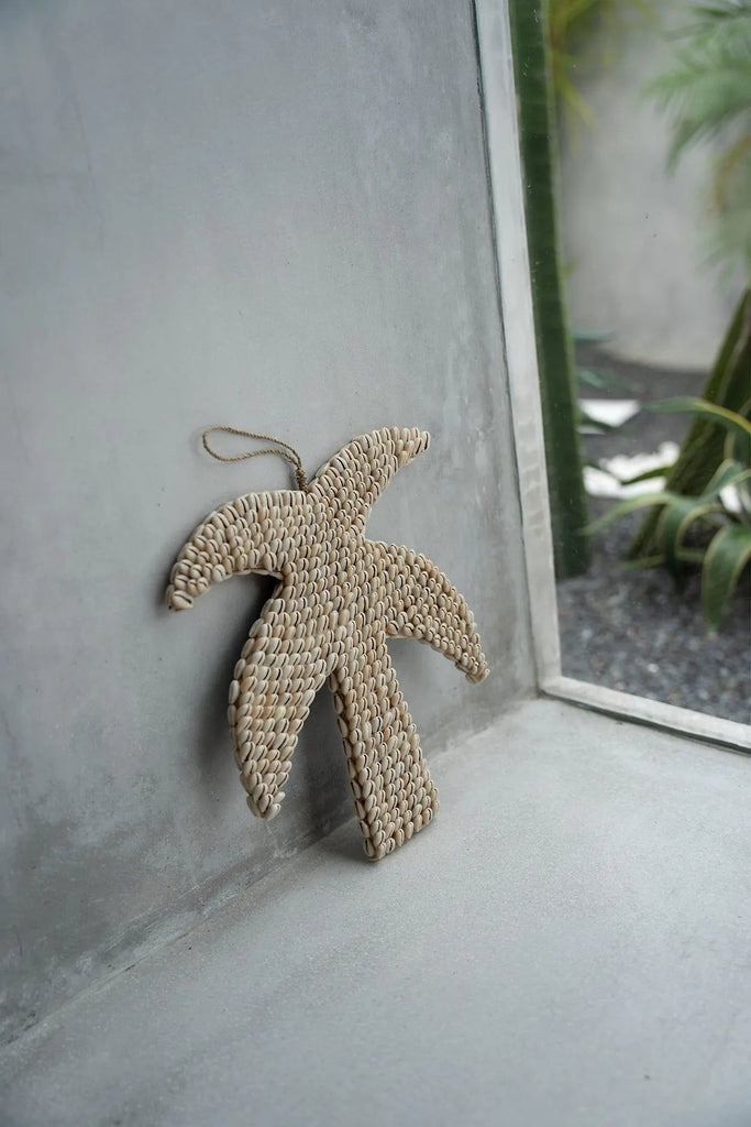 The Shell Palm Tree - Natural, 20 X 20 CM