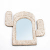 The Cactus Shell Mirror - White