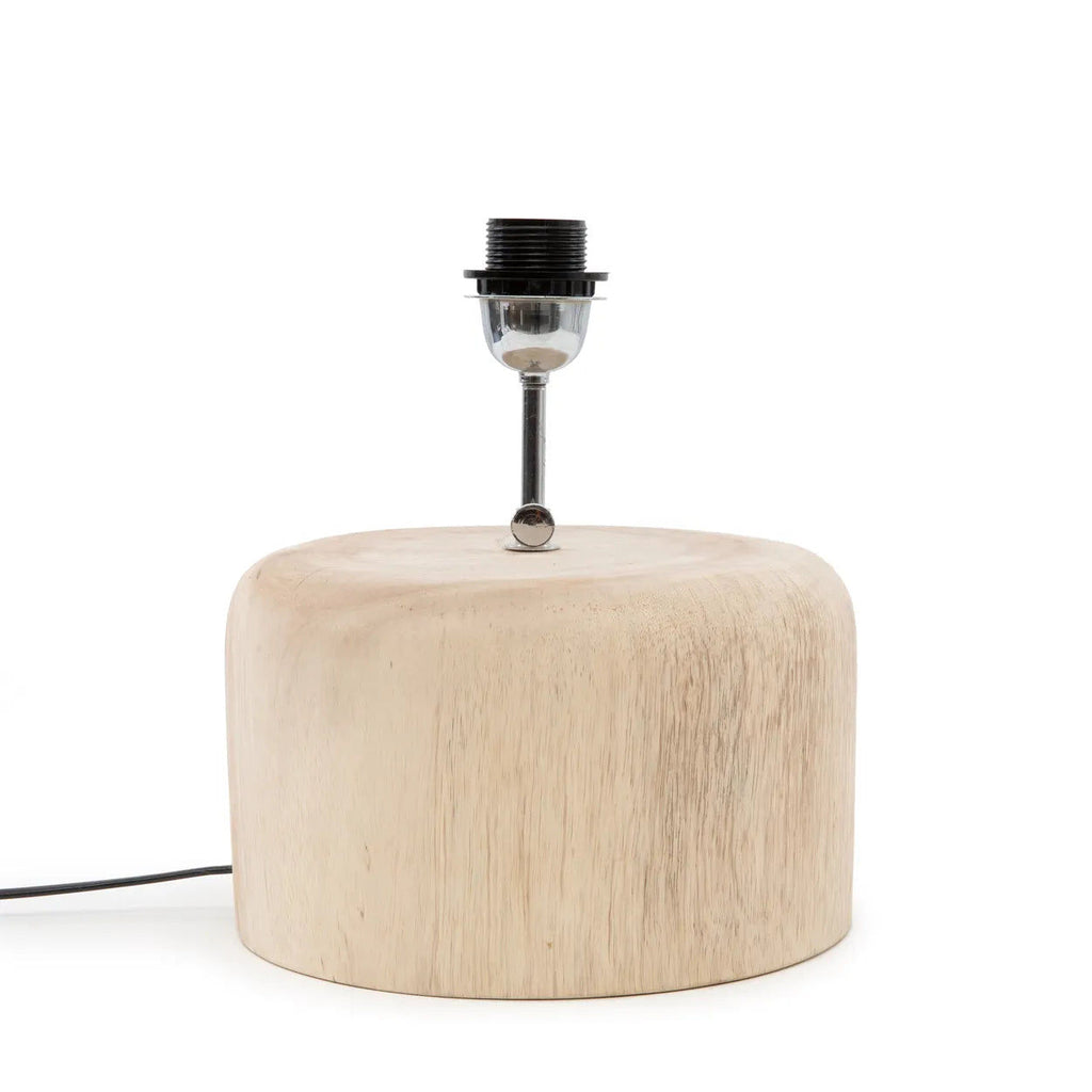 The Teak Wood Table Lamp Base - Natural