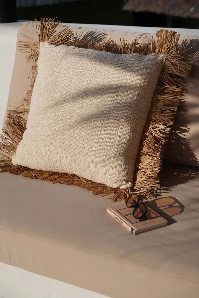 The Saint Tropez Cushion Cover - Natural White - 60x60