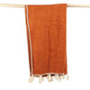 The Stitch Bed Throw - 126 x 246 cm, Terracotta