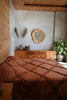 The Berber Bed Throw  - 240 x 300 cm, Terracotta