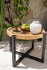 The Rain Tree Side Table - Natural Black