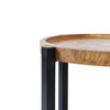 The Rain Tree Side Table - Natural Black