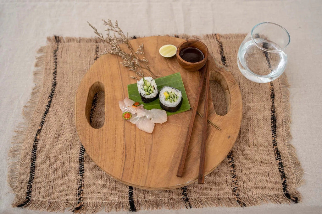 The Teak Root Tray - Natural - S