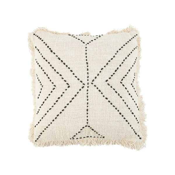 The Tribal Cushion Cover - Natural Black, 50 x 50 CM