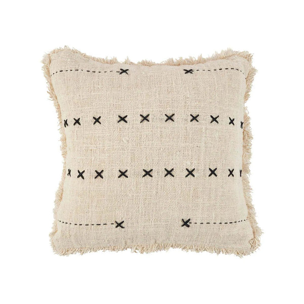 The French Kiss Cushion Cover - Natural Black, 50 x 50 CM