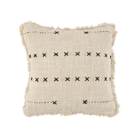 The French Kiss Cushion Cover - Natural Black, 50 x 50 CM