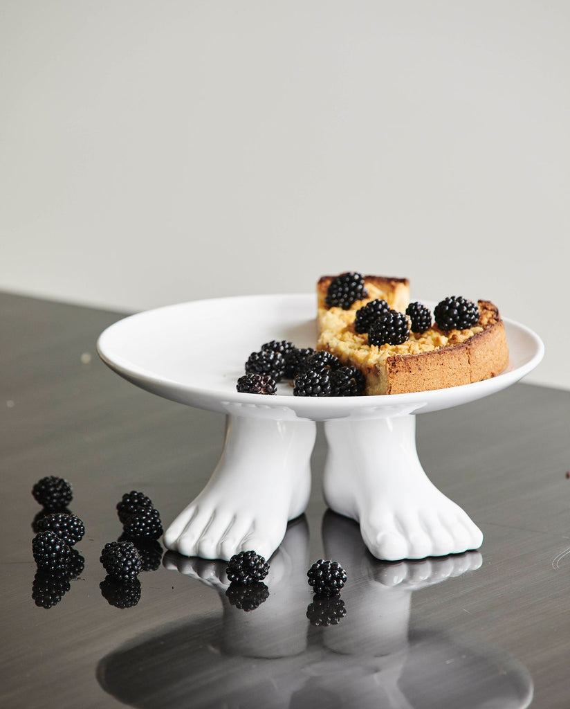 CICELY cake stand, white