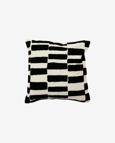 FURUD cushion cover - ivory/black, 48 x 48 CM