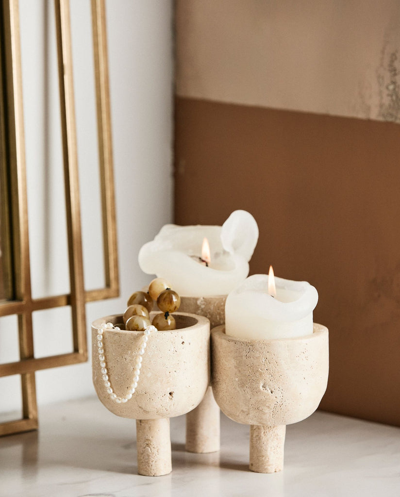 ROCA pot - ivory