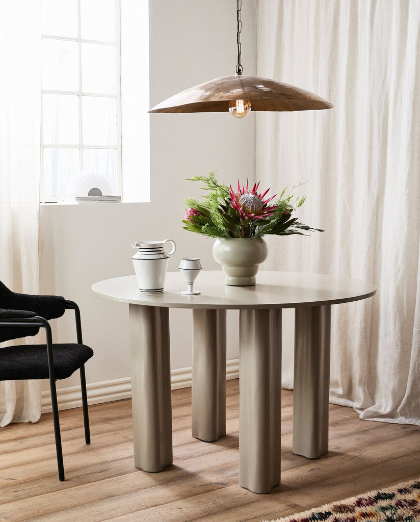 ENVO dining table - beige, Ø 120