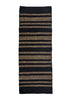 STRIPED SEAGRASS RUNNER BLACK, 70 x 200 CM