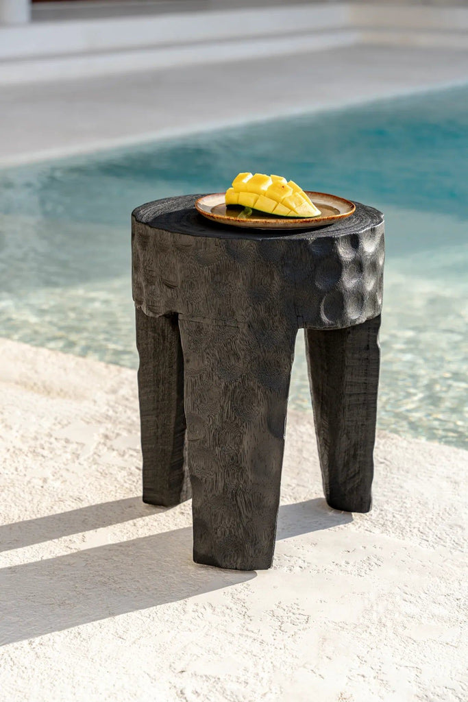 The Paramo Stool - Black, D 35 CM