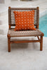 The Zillion Kiss Cushion Cover - Terracotta White